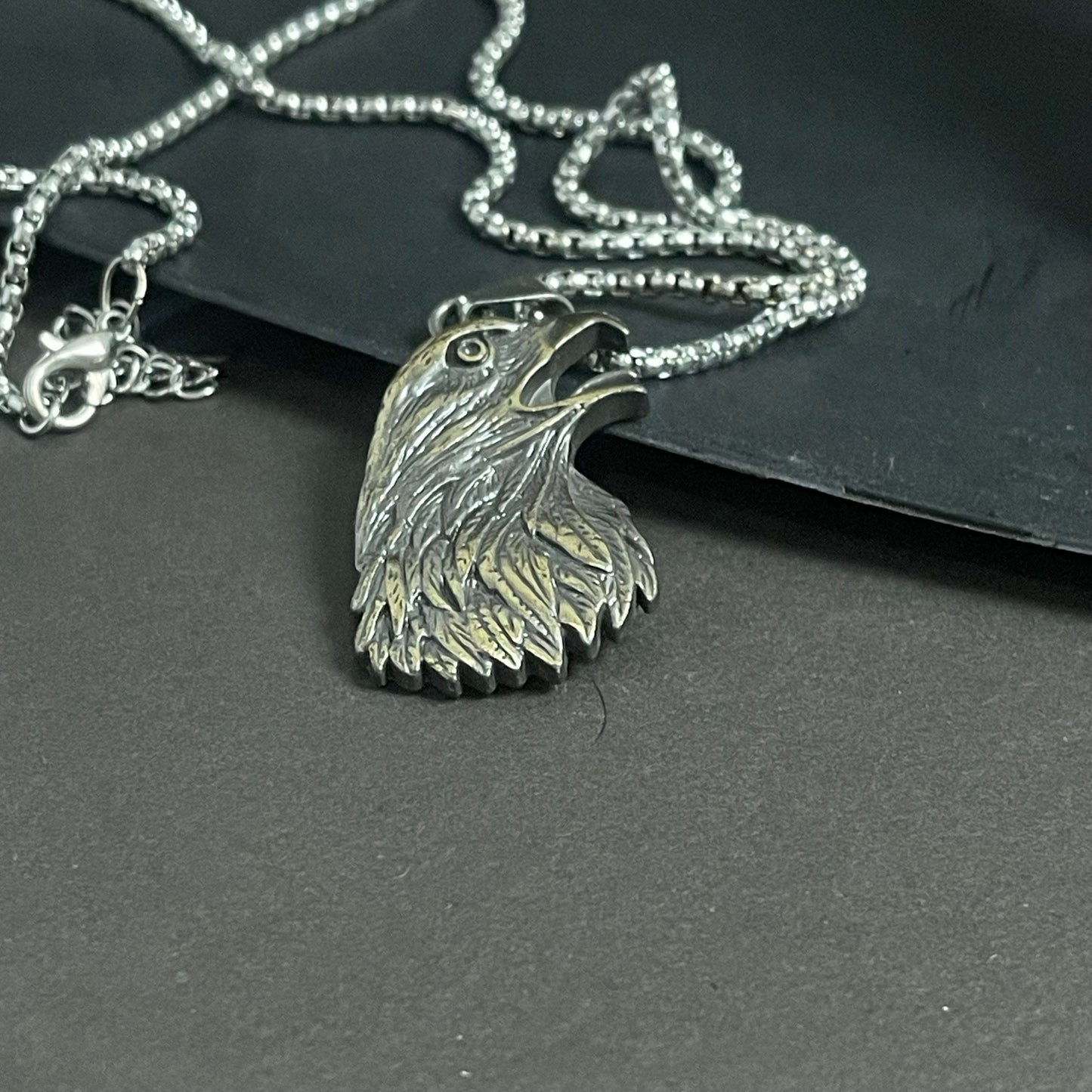 Antique Gold Eagle Pendant For Men