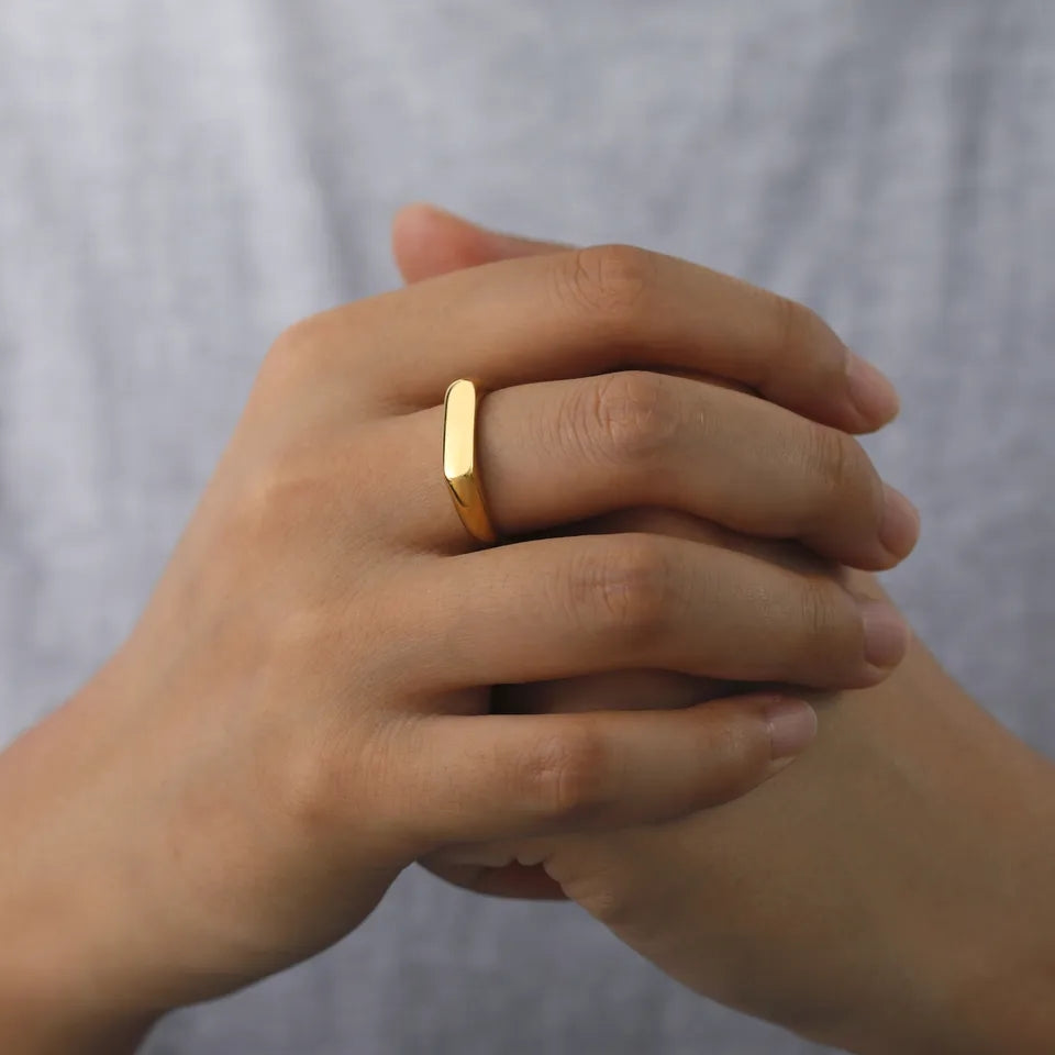 Italian 24k gold plated ring for men women in pakistan