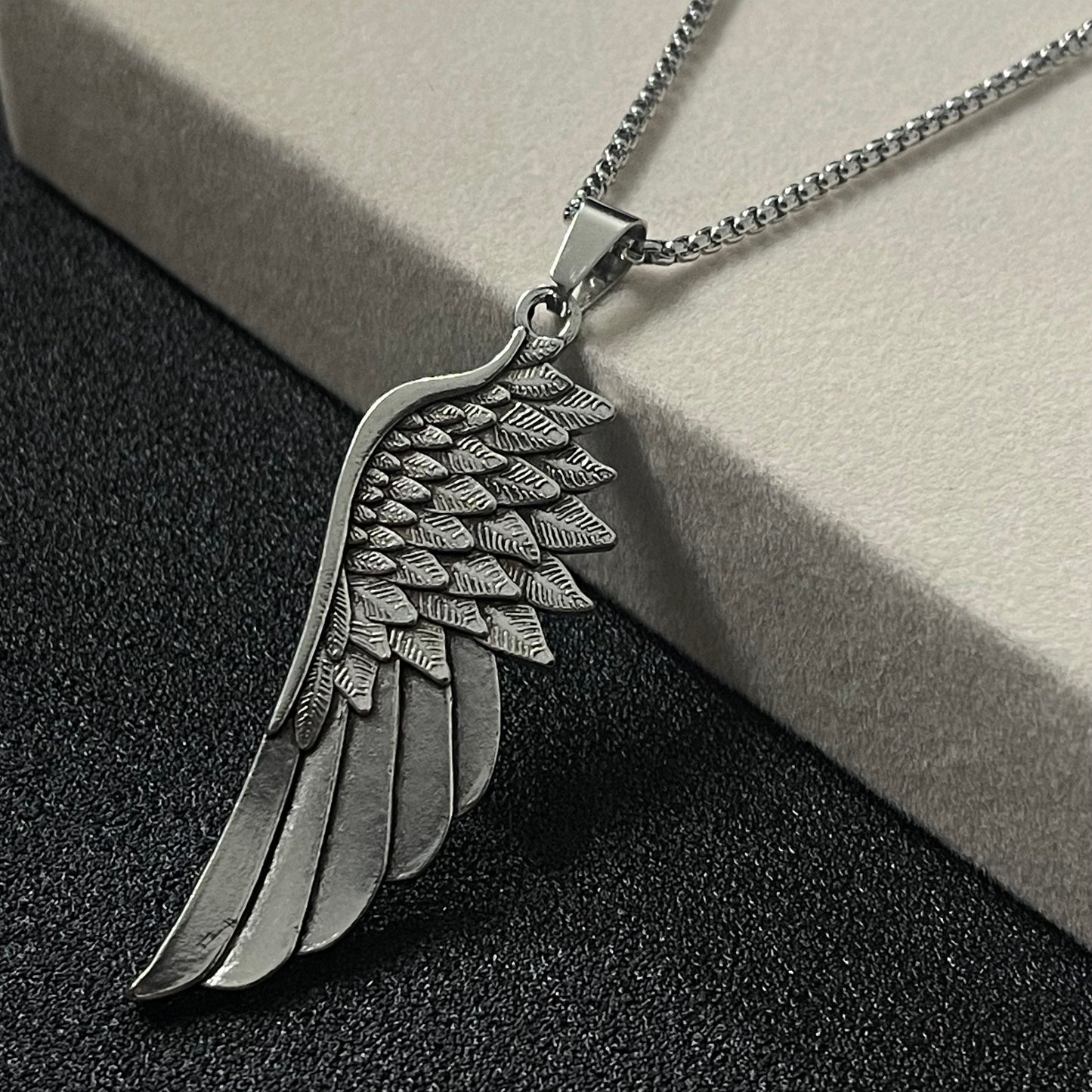 Antique Silver Wings Pendant necklace for men Women In Pakistan