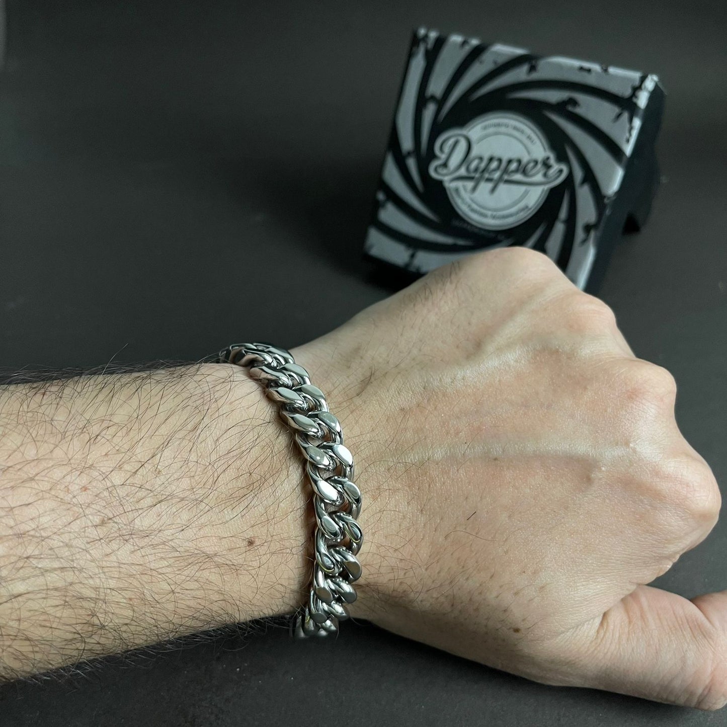 12mm heavy stainless steel chain bracelet for men Pakistan