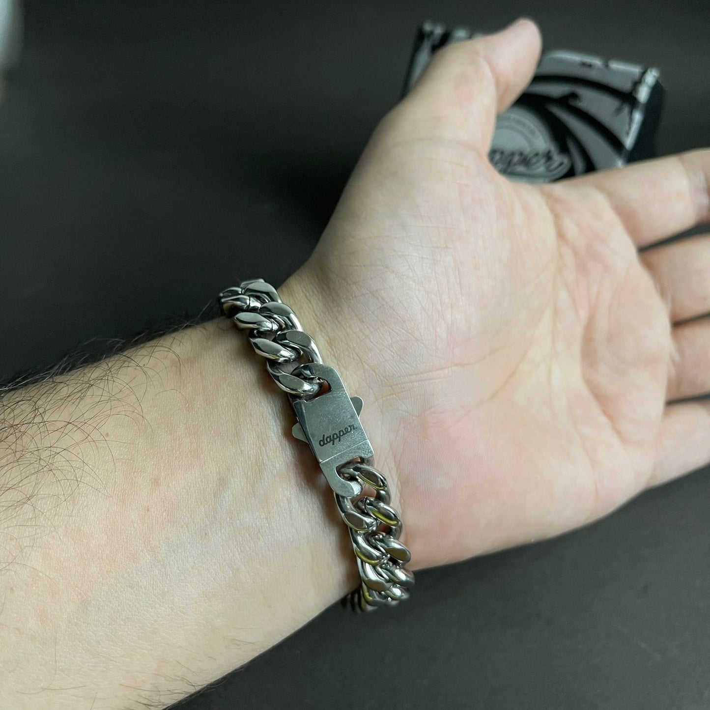12mm heavy stainless steel chain bracelet for men Pakistan