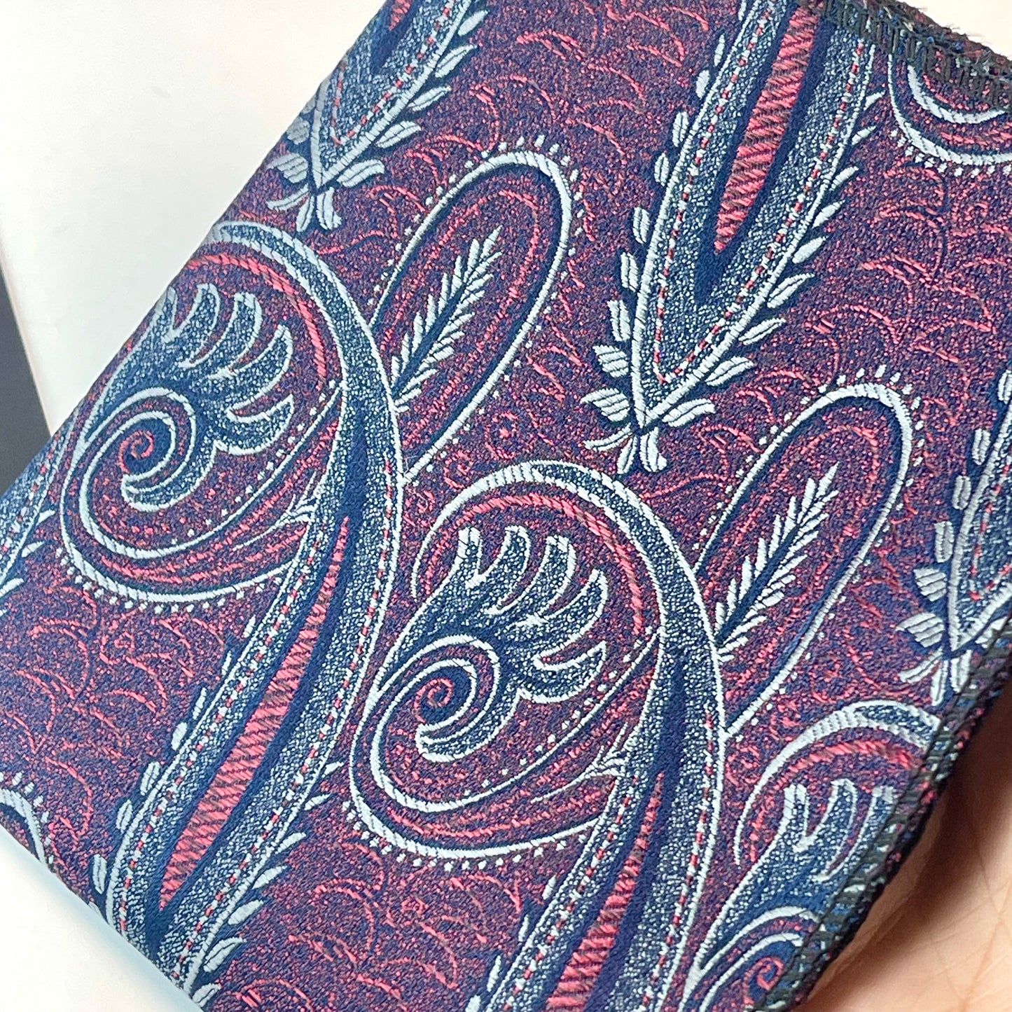 Purple Paisley Pocket Square For Men Pakistan