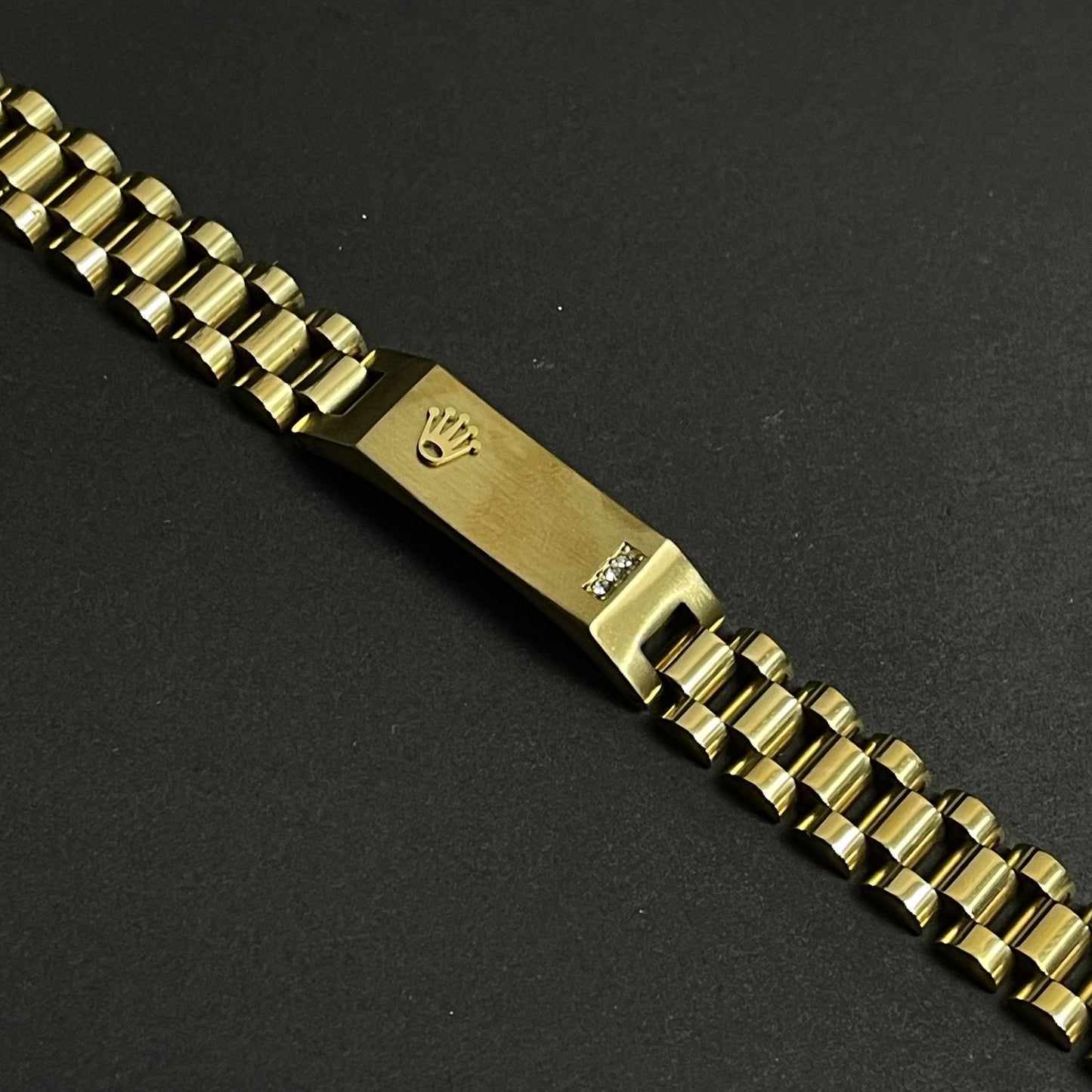 Golden RLX Crown Jubilee Bracelet for Men