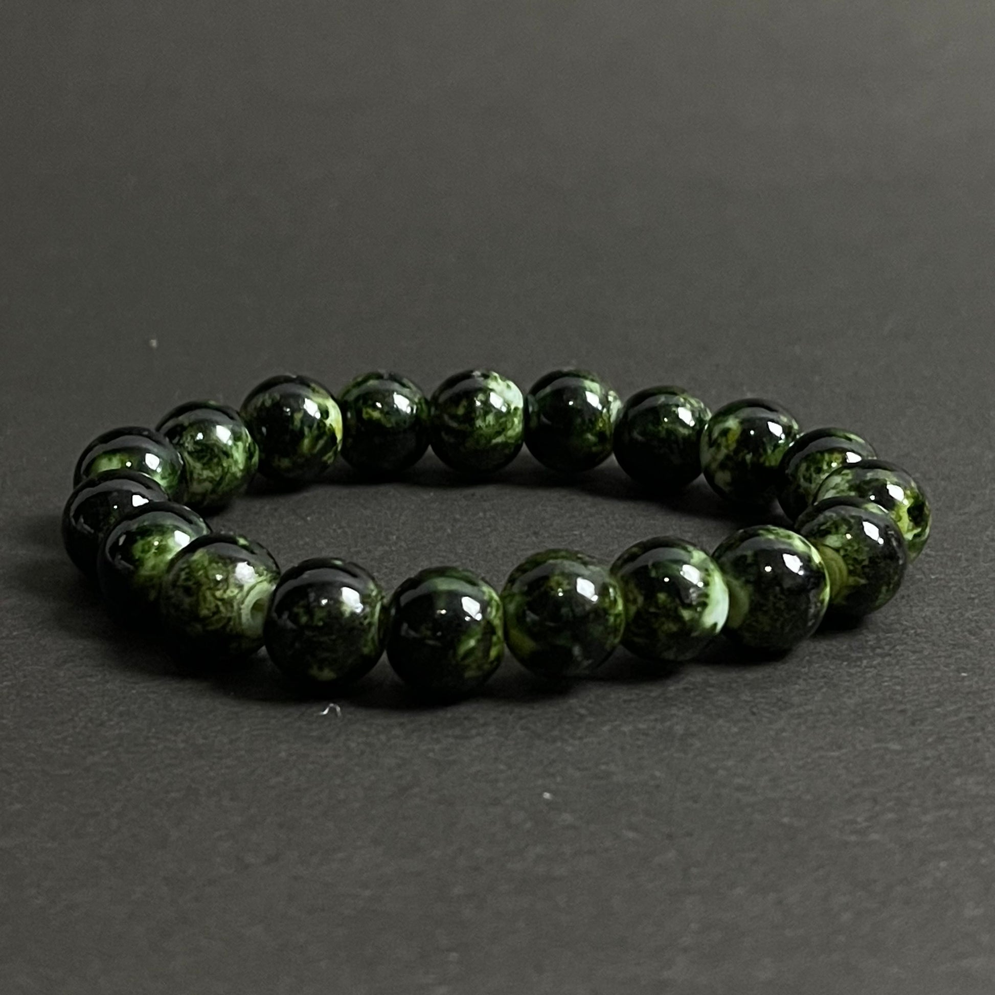 green agate natural stone beads bracelets for men women online in pakistan