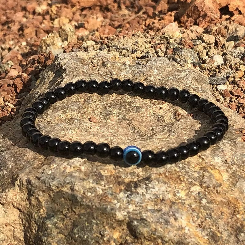 4mm evil eye beads bracelet for men women Pakistan