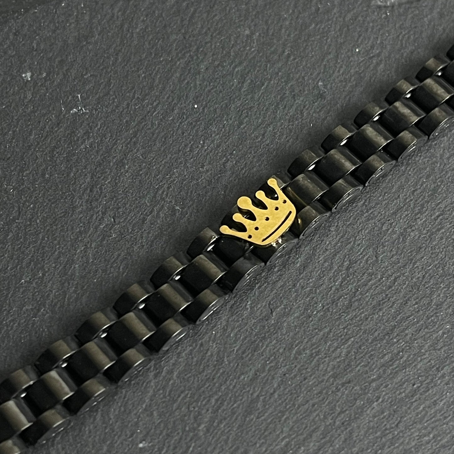 9mm Black RLX Crown Jubilee Bracelet for Men