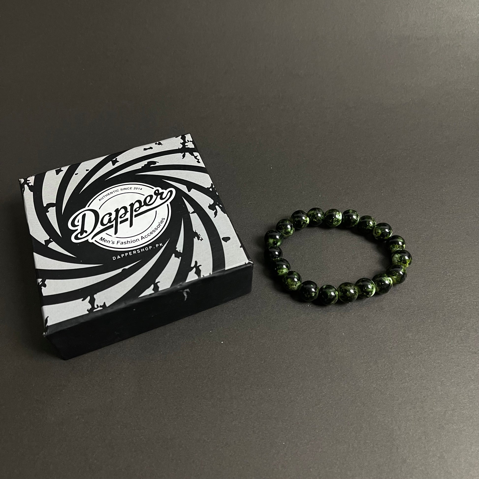 green agate natural stone beads bracelets for men women online in pakistan