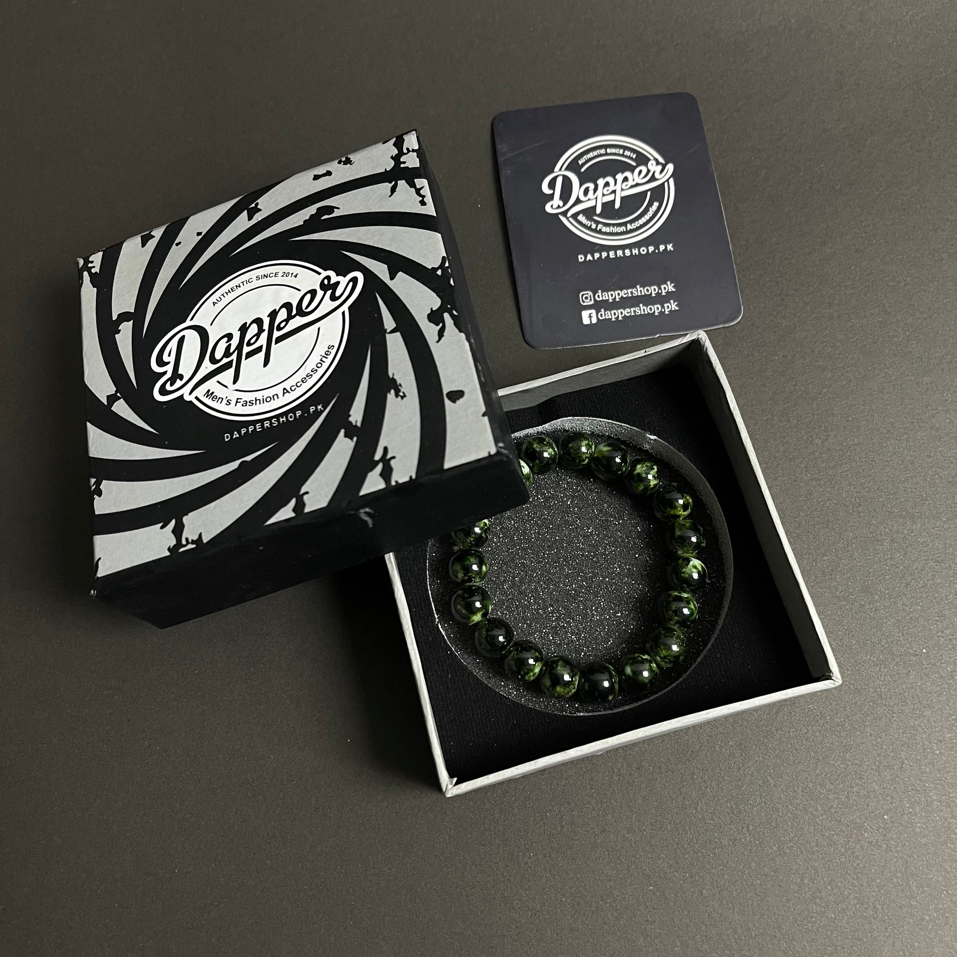 green agate natural stone beads bracelets for men women online in pakistan