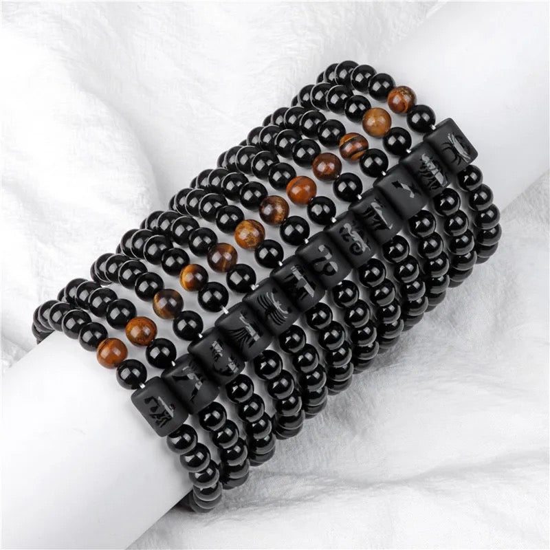 Zodiac Horoscope Sign Beads Bracelets For Men/Women online in pakistan