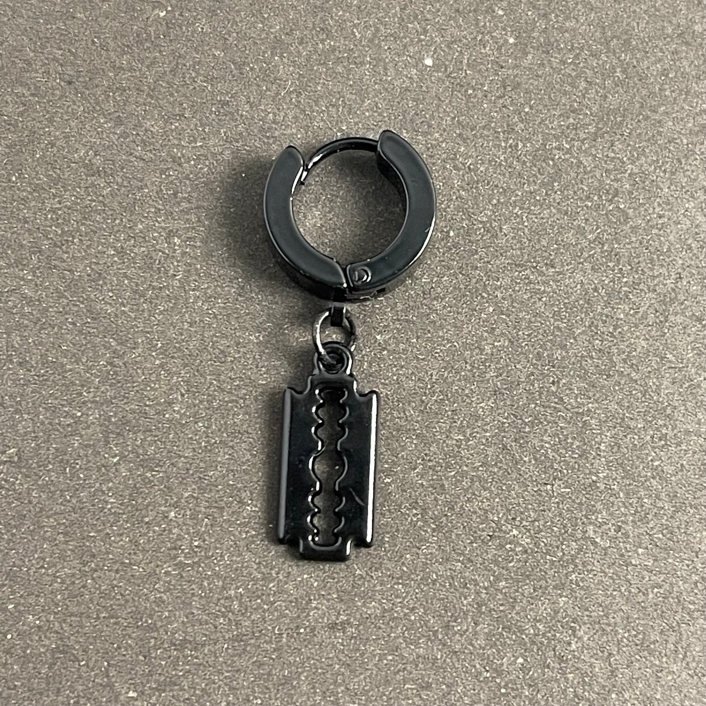 Black Blade punk earrings bali for men online in pakistan