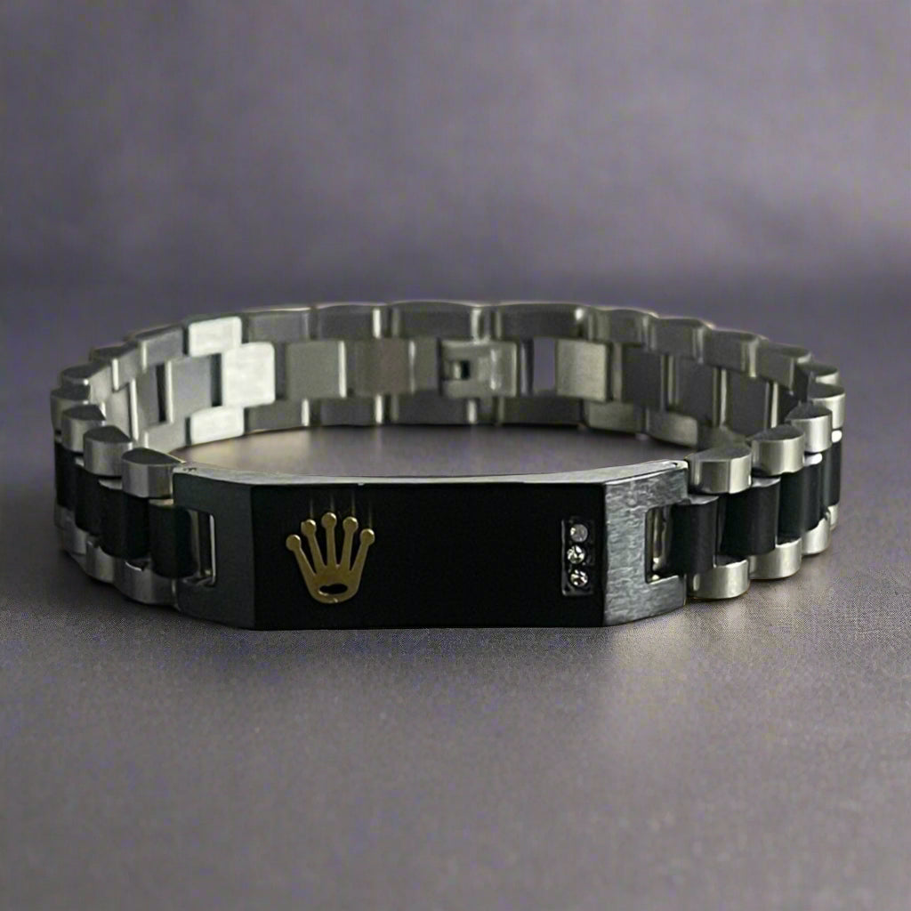 Black Silver Rolex Jubilee Bracelet For Men Online In Pakistan