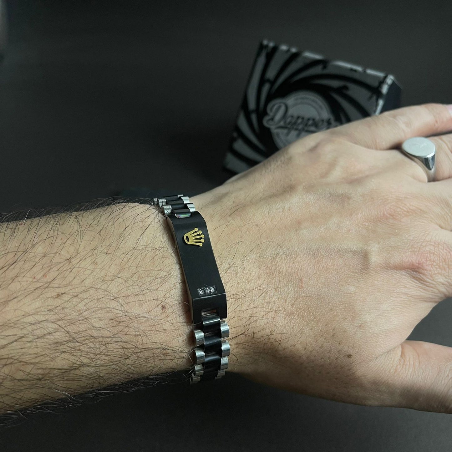 Black Silver Rolex Jubilee Bracelet For Men Online In Pakistan