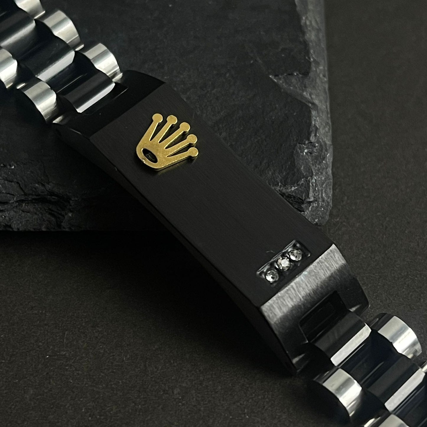 Black Silver Rolex Jubilee Bracelet For Men Online In Pakistan