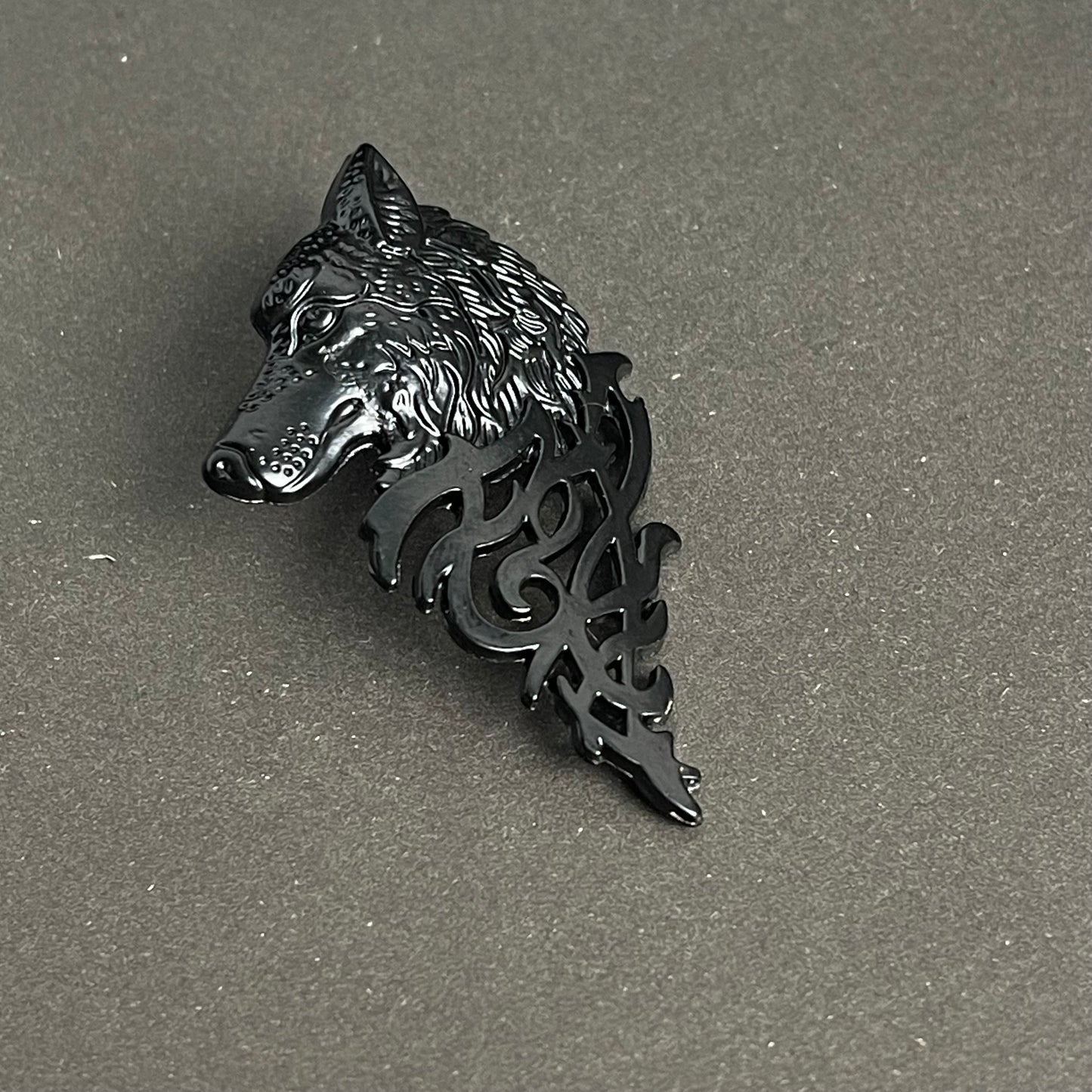 Black Wolf Brooch For Men Suit In Pakistan