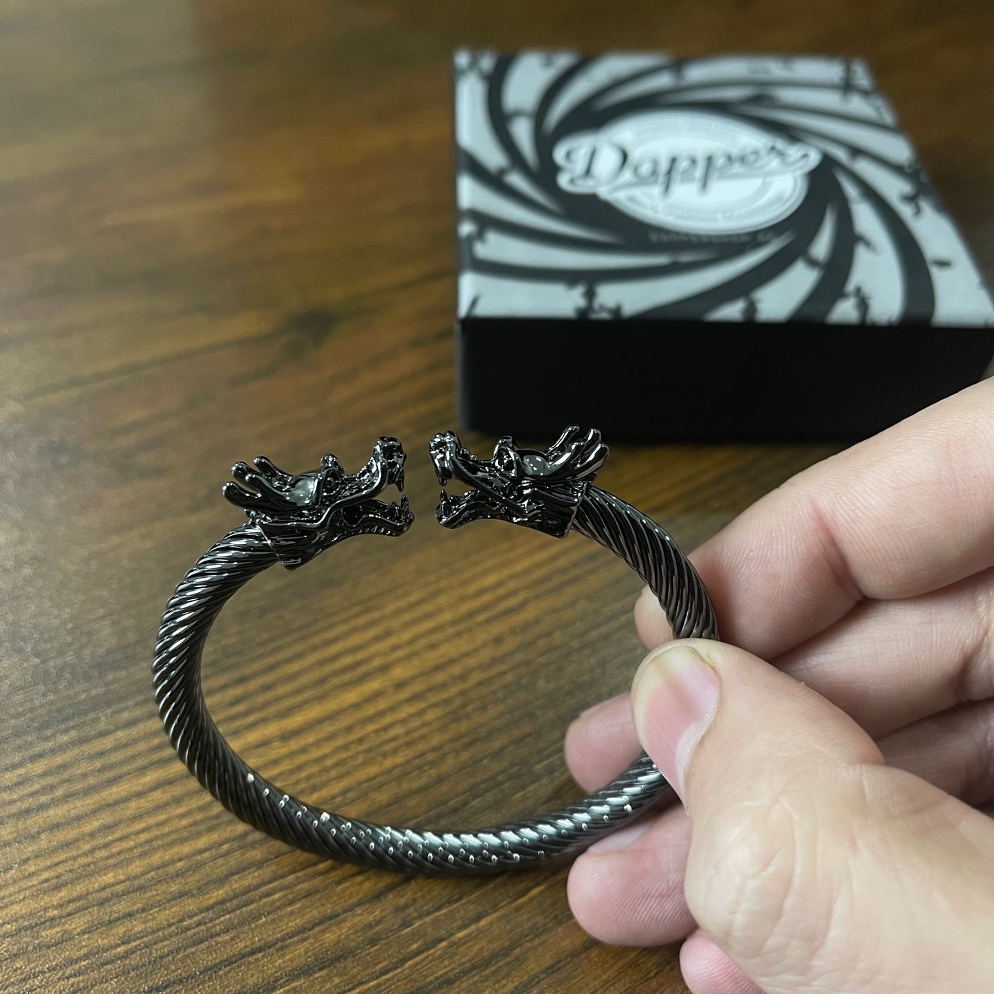 black dragon stainless steel open bracelet bangel online in pakistan