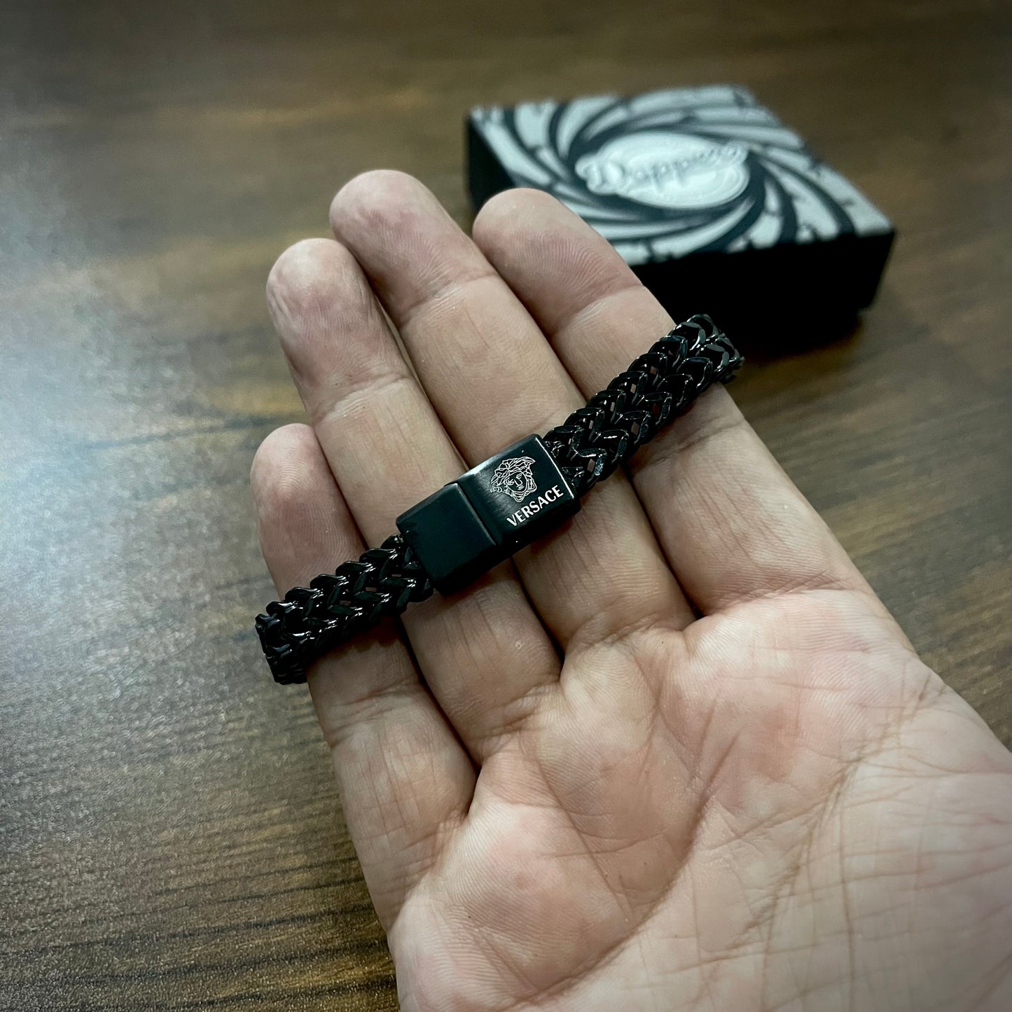 Black VRS Crown Foxtail Bracelet for Men