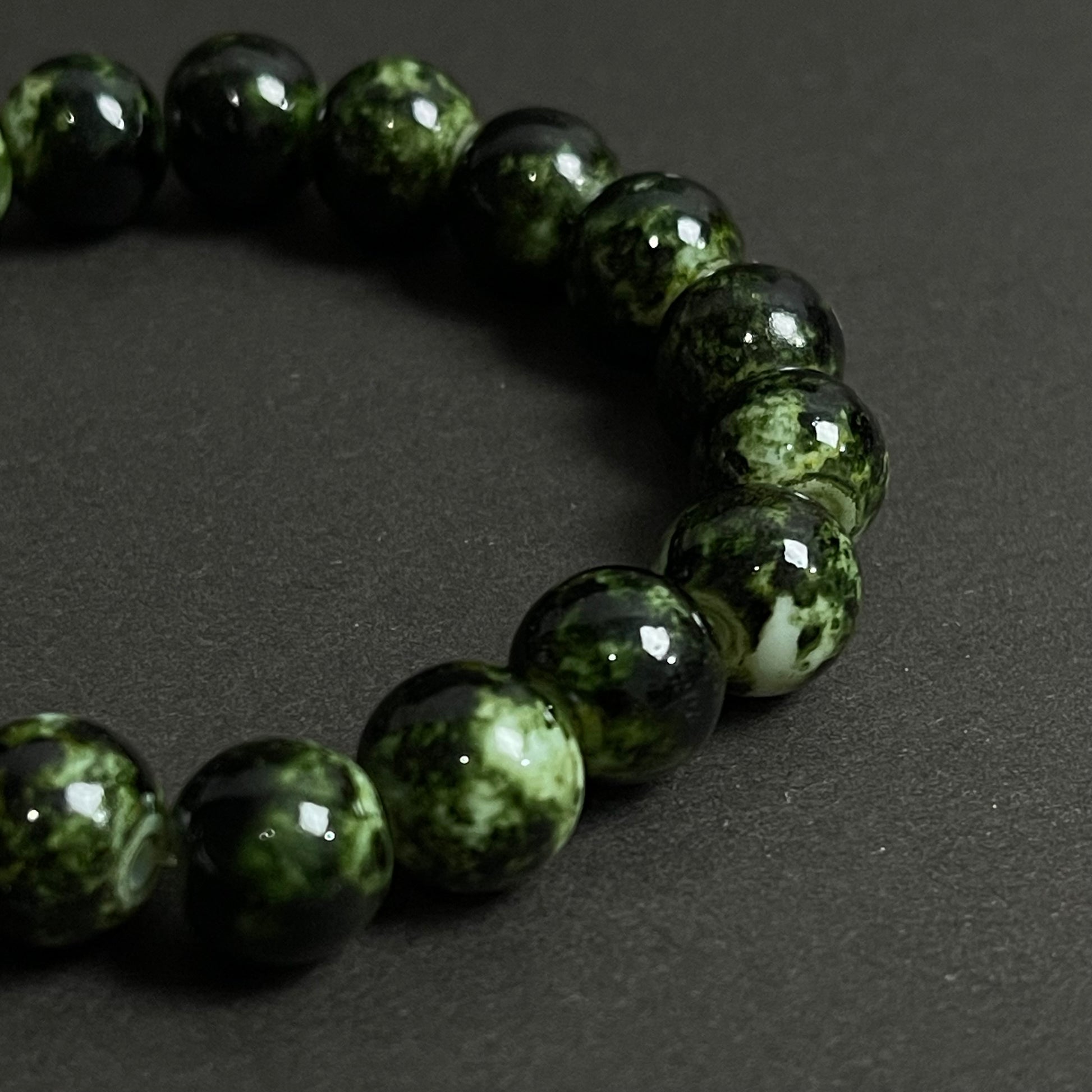 green agate natural stone beads bracelets for men women online in pakistan
