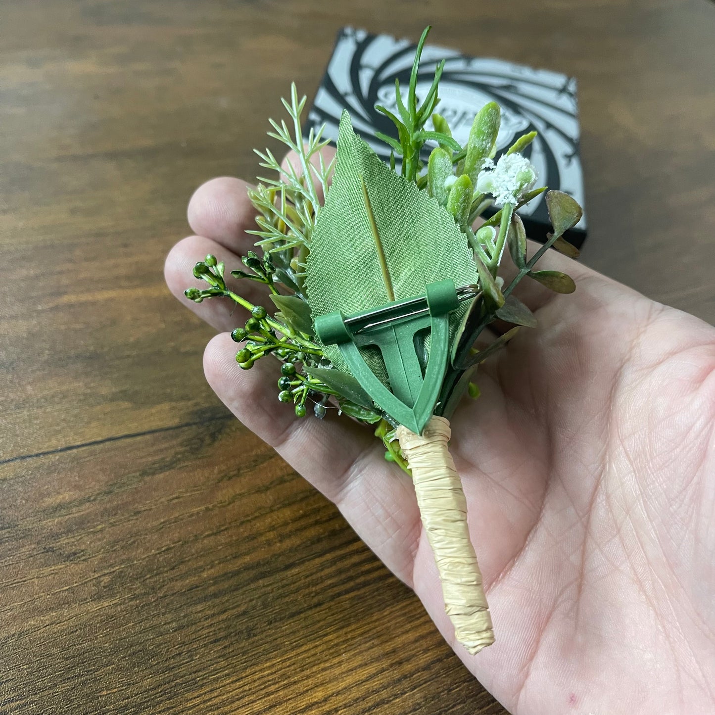 Floral Boutonniere Corsage For Groom's Wedding Dress