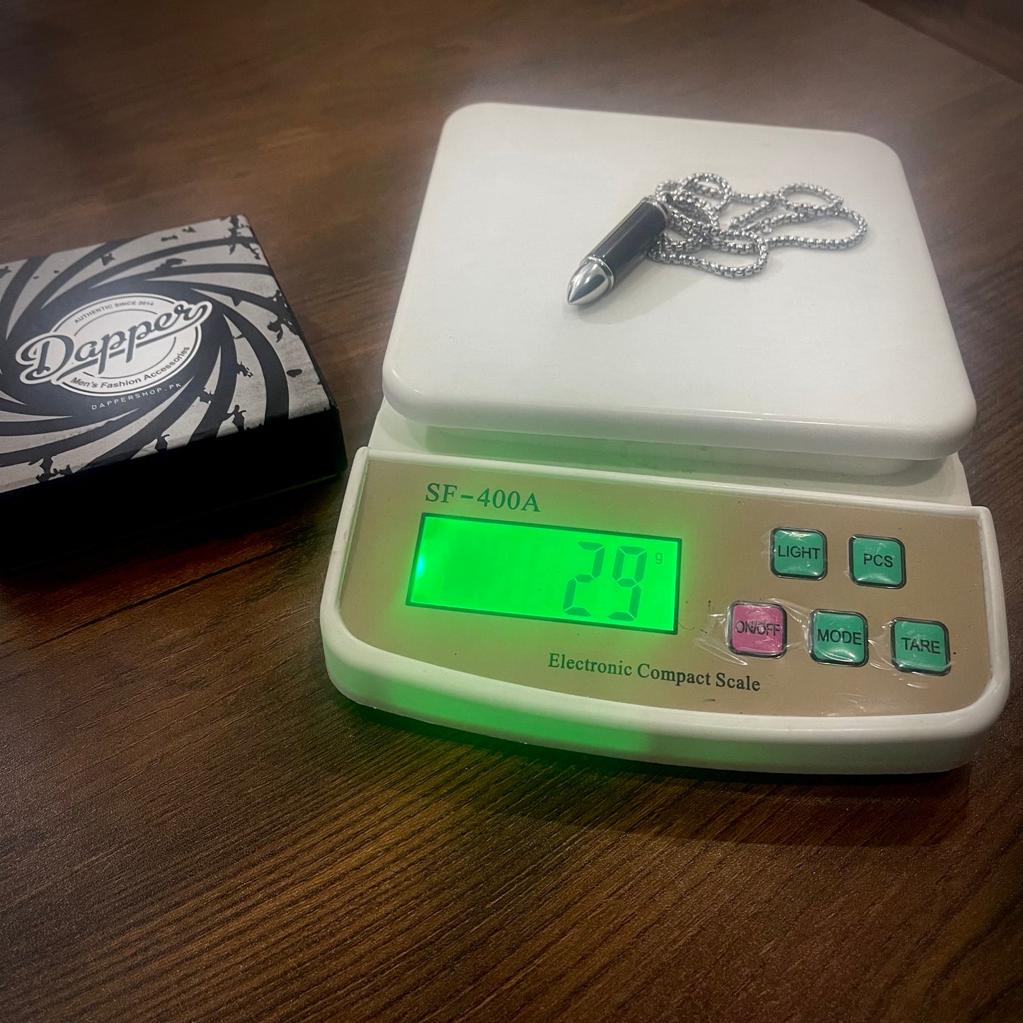 Tiger Eye Stone Bullet Pendant Necklace For Men