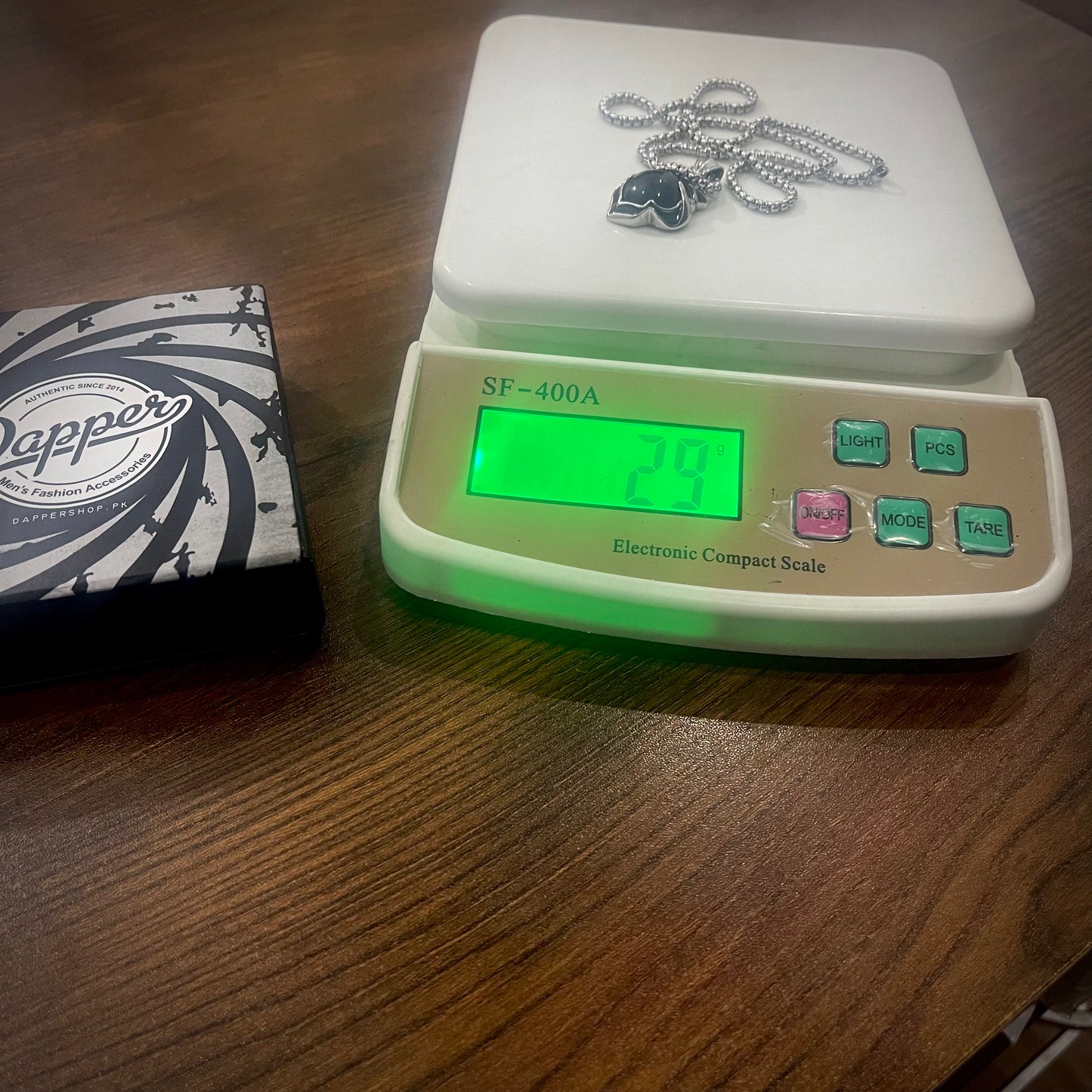 Black Spade Pendant Necklace For Men