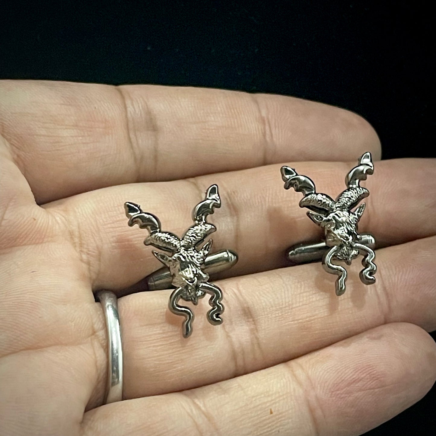 Smoke Black Markhor Cufflinks For Men