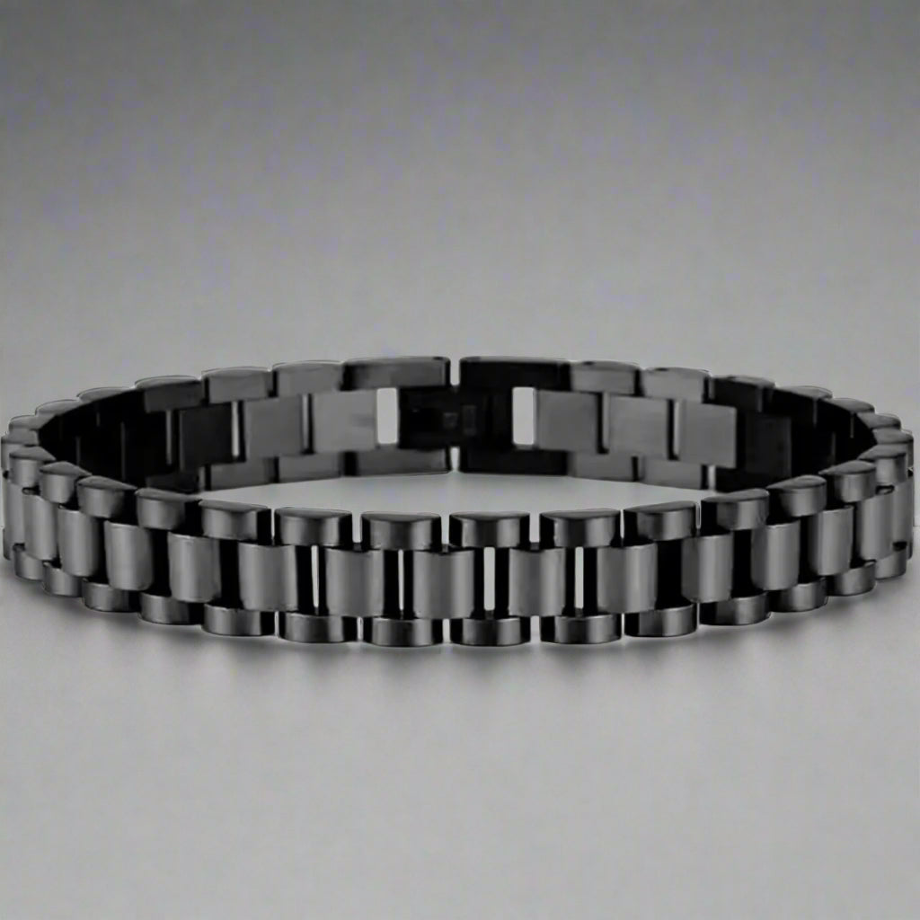 Black Sleek Jubilee Bracelet for Men