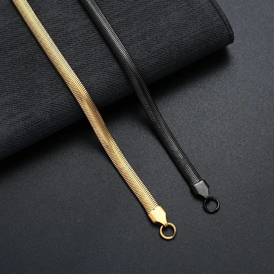5mm Black Snake Chain Bracelet For Men/Women