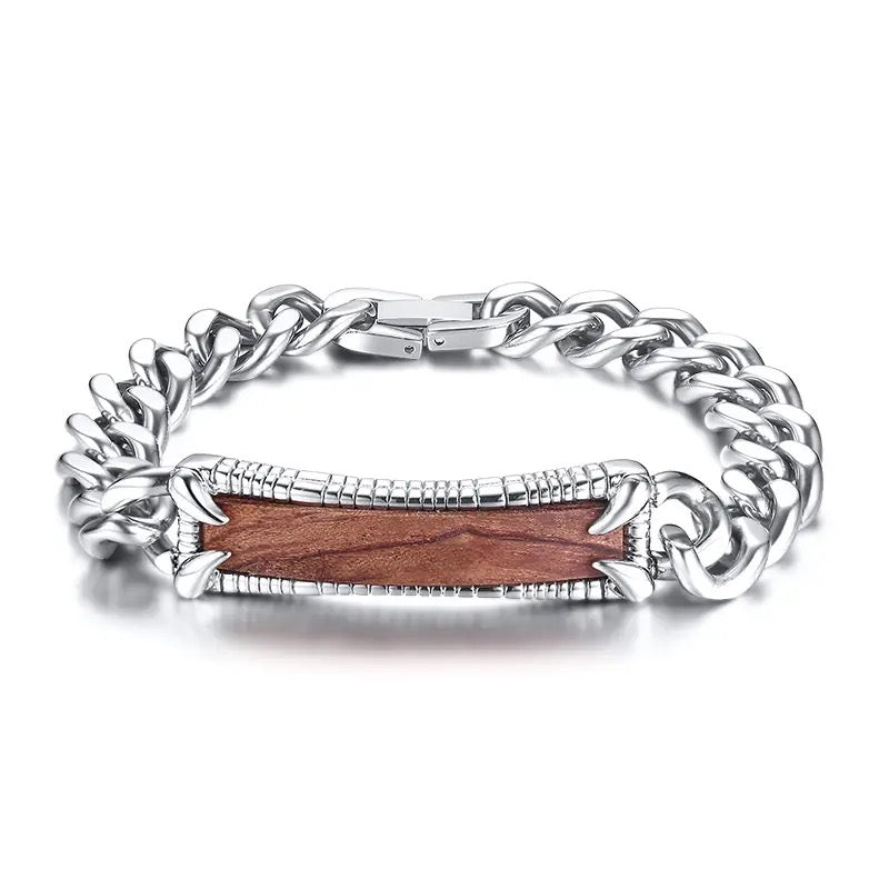 silver stainless steel bracelet for men online in pakistan