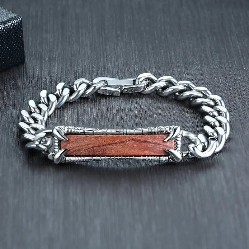 silver stainless steel bracelet for men online in pakistan