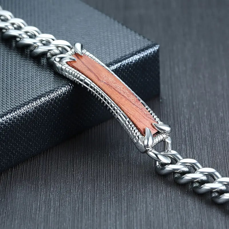 silver stainless steel bracelet for men online in pakistan