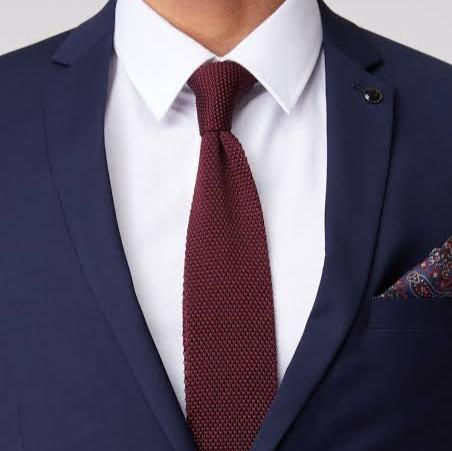 Premium Burgundy Pointed Knitted Neck Tie in Pakistan