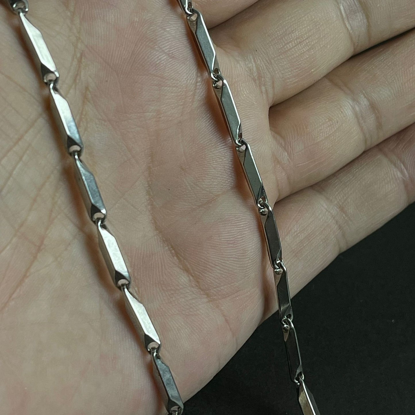 Silver steel neck chain and bracelet set for men online in Pakistan