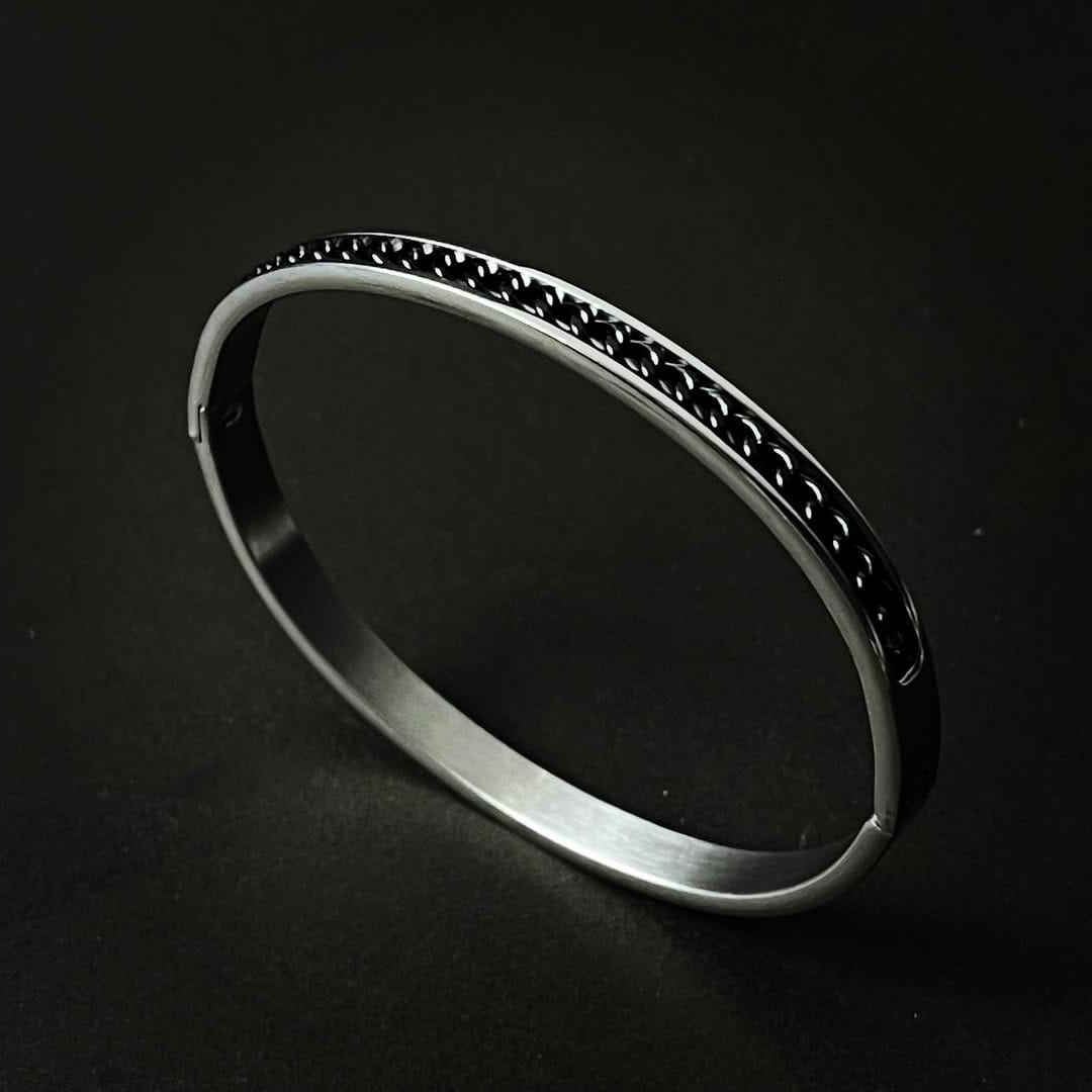Stainless Steel Silver Cuff Bracelet For Men In Pakistan