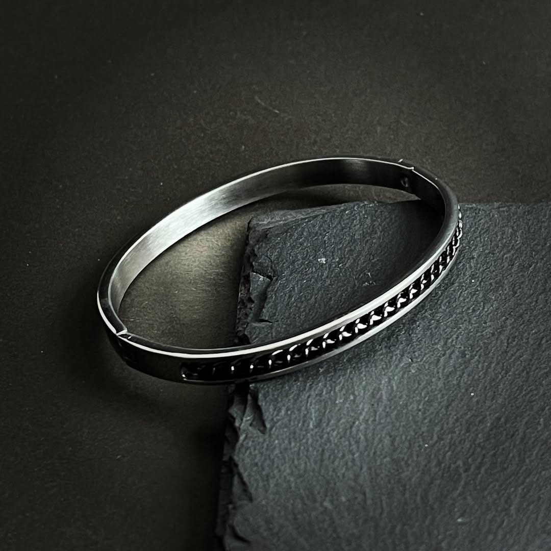 Stainless Steel Silver Cuff Bracelet For Men In Pakistan