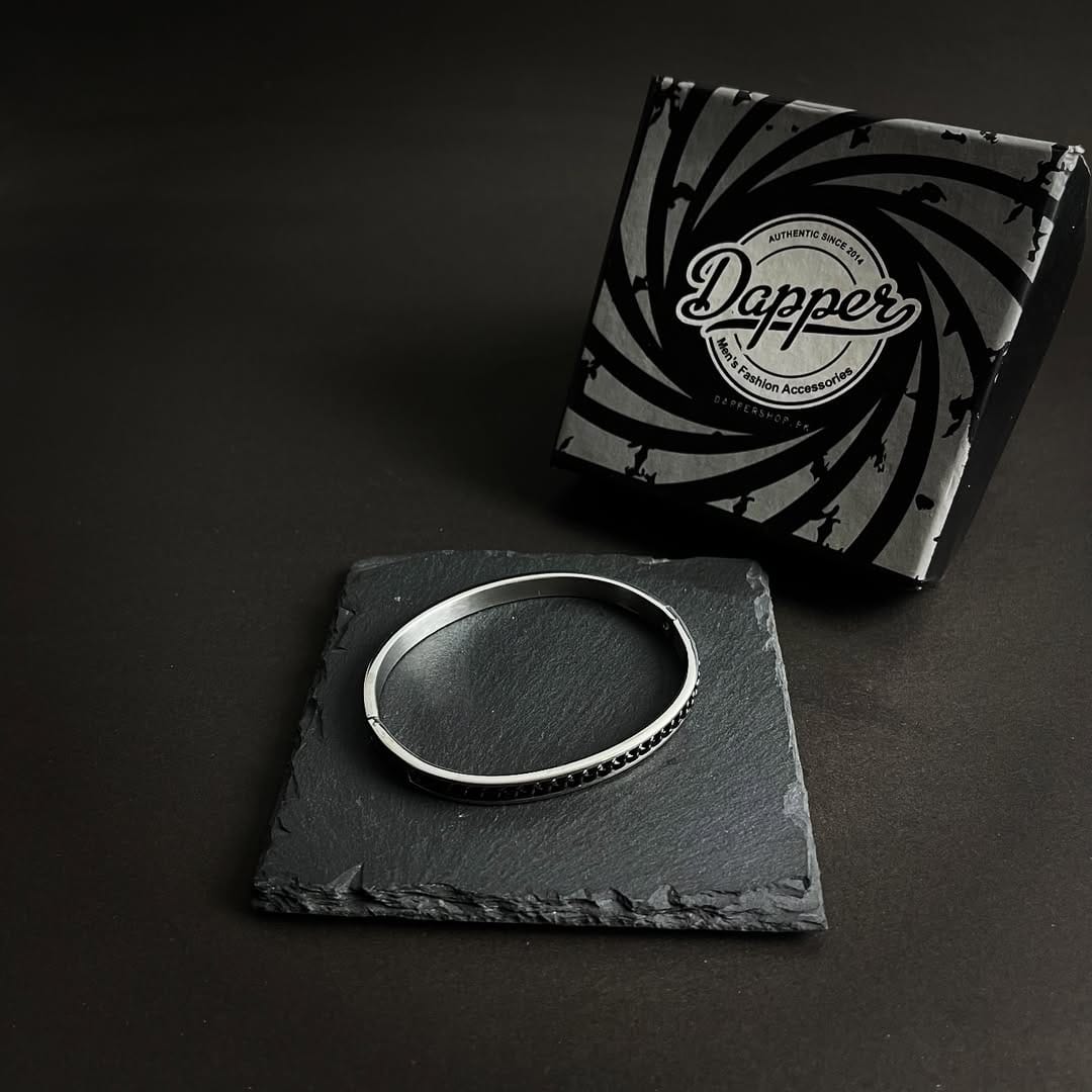 Stainless Steel Silver Cuff Bracelet For Men In Pakistan
