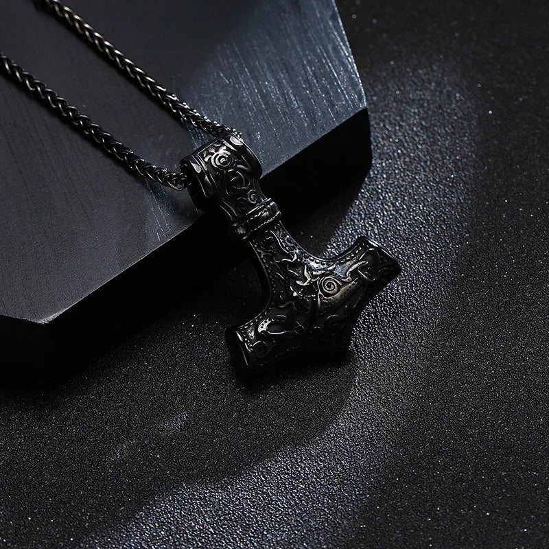 Viking Mjolnir Thor's Hammer Pendant Necklace for Men Online In Pakistan