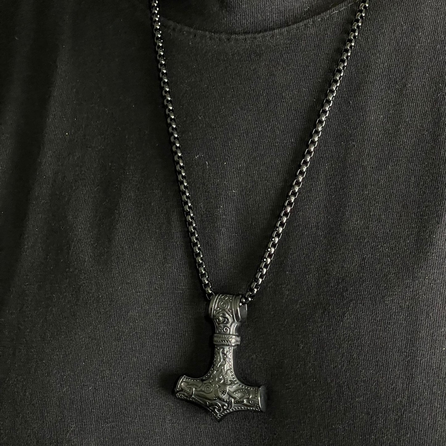 Viking Mjolnir Thor's Hammer Pendant Necklace for Men Online In Pakistan