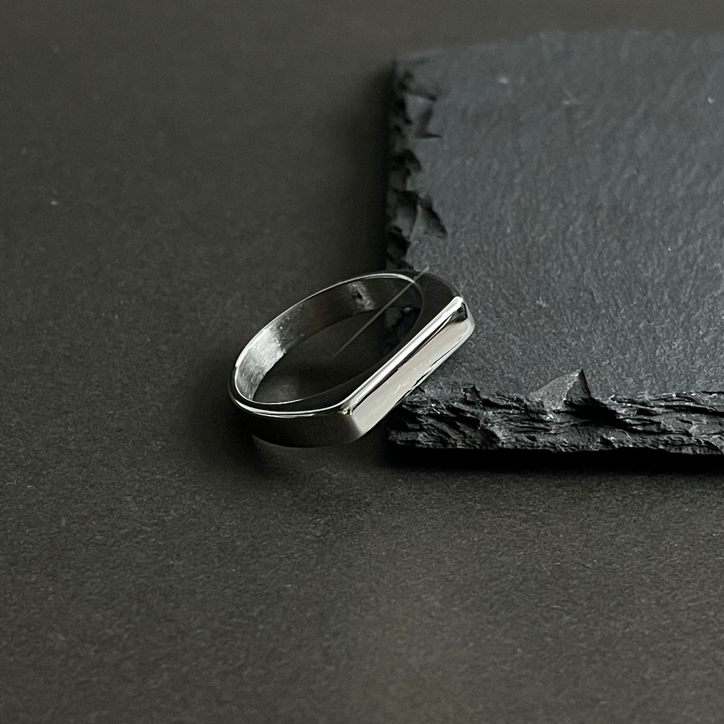 Minimal Silver Italian Ring For Men/Women