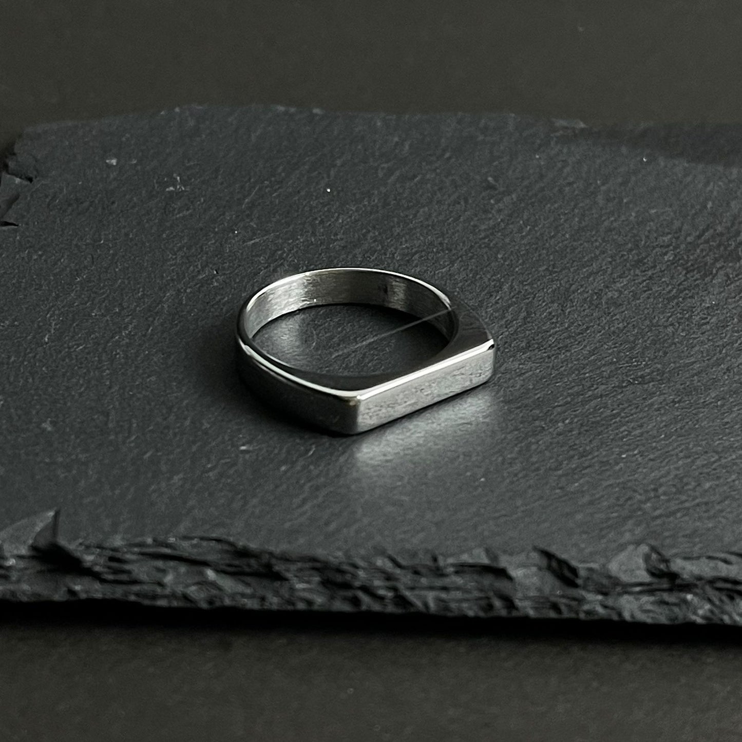 Minimal Silver Italian Ring For Men/Women