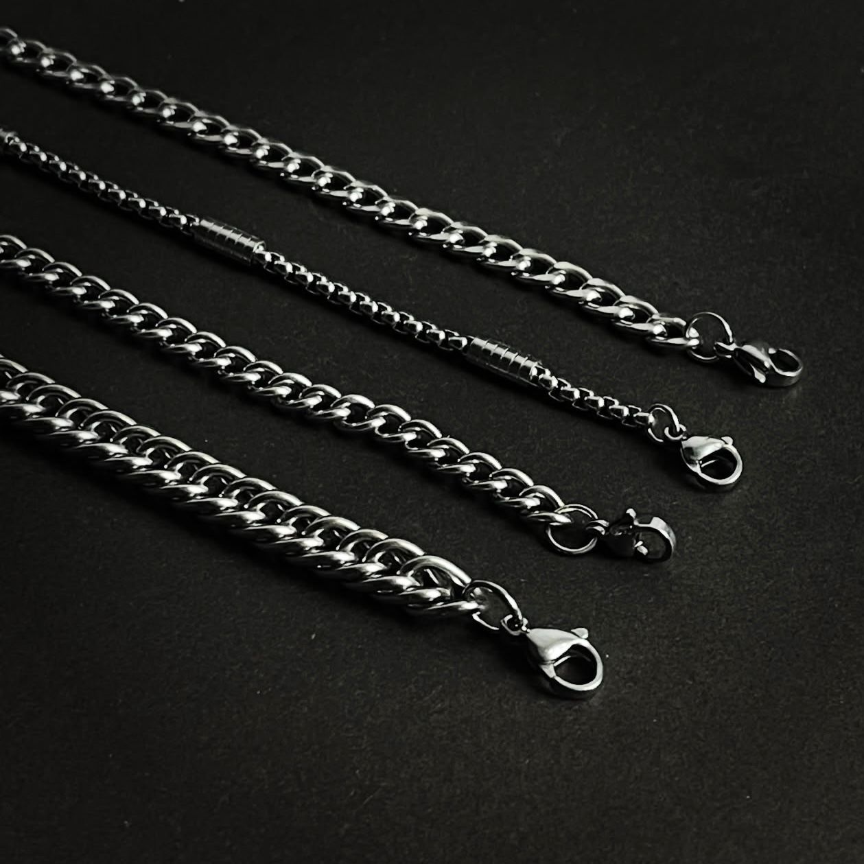 Pack of 4 Stainless Steel Bracelets For Men D-4
