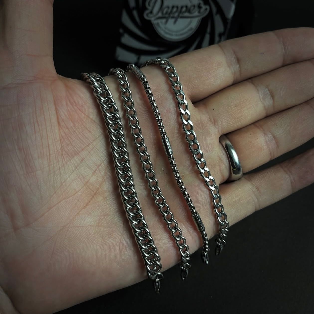 Pack of 4 Stainless Steel Bracelets For Men D-4