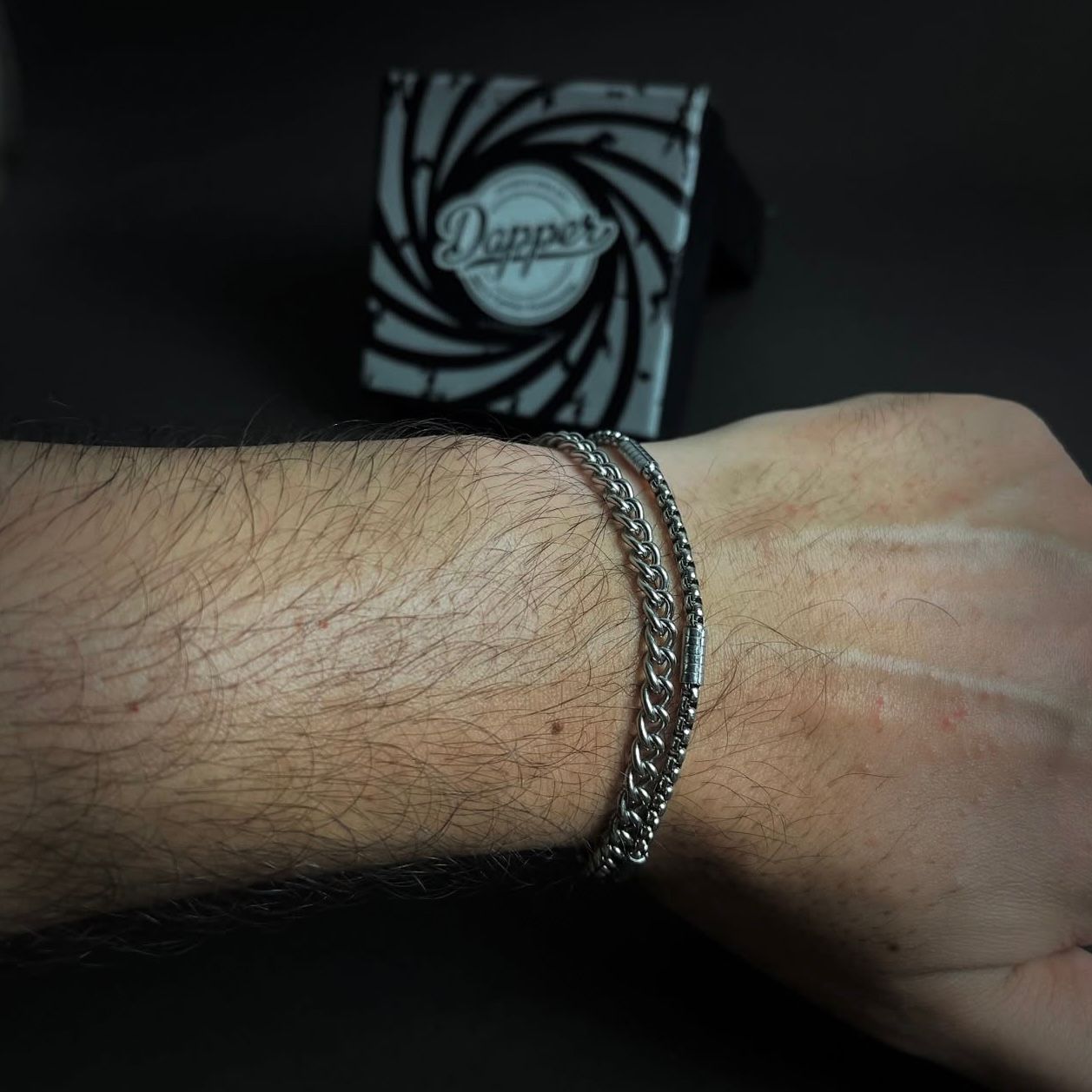 Pack of 4 Stainless Steel Bracelets For Men D-4