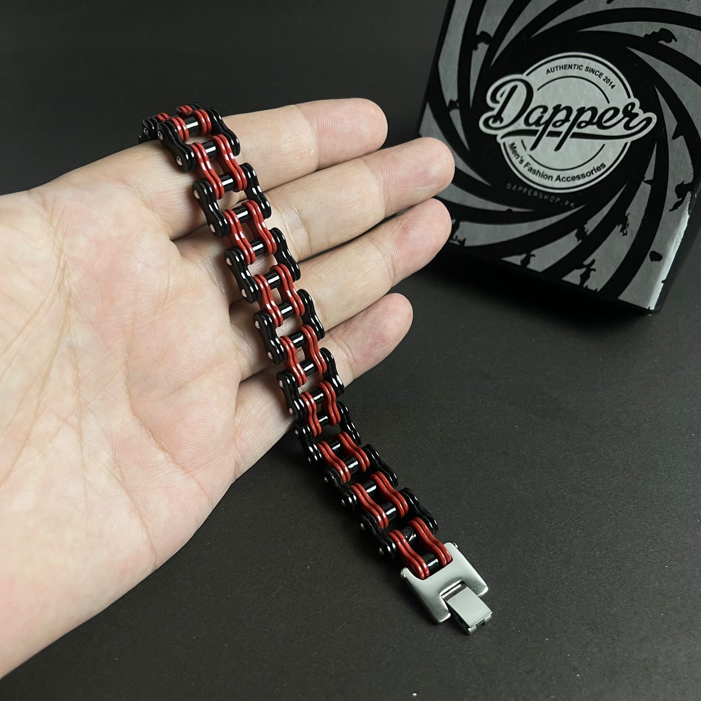 Premium Heavy Stainless Steel Biker Chain Bracelet For Men