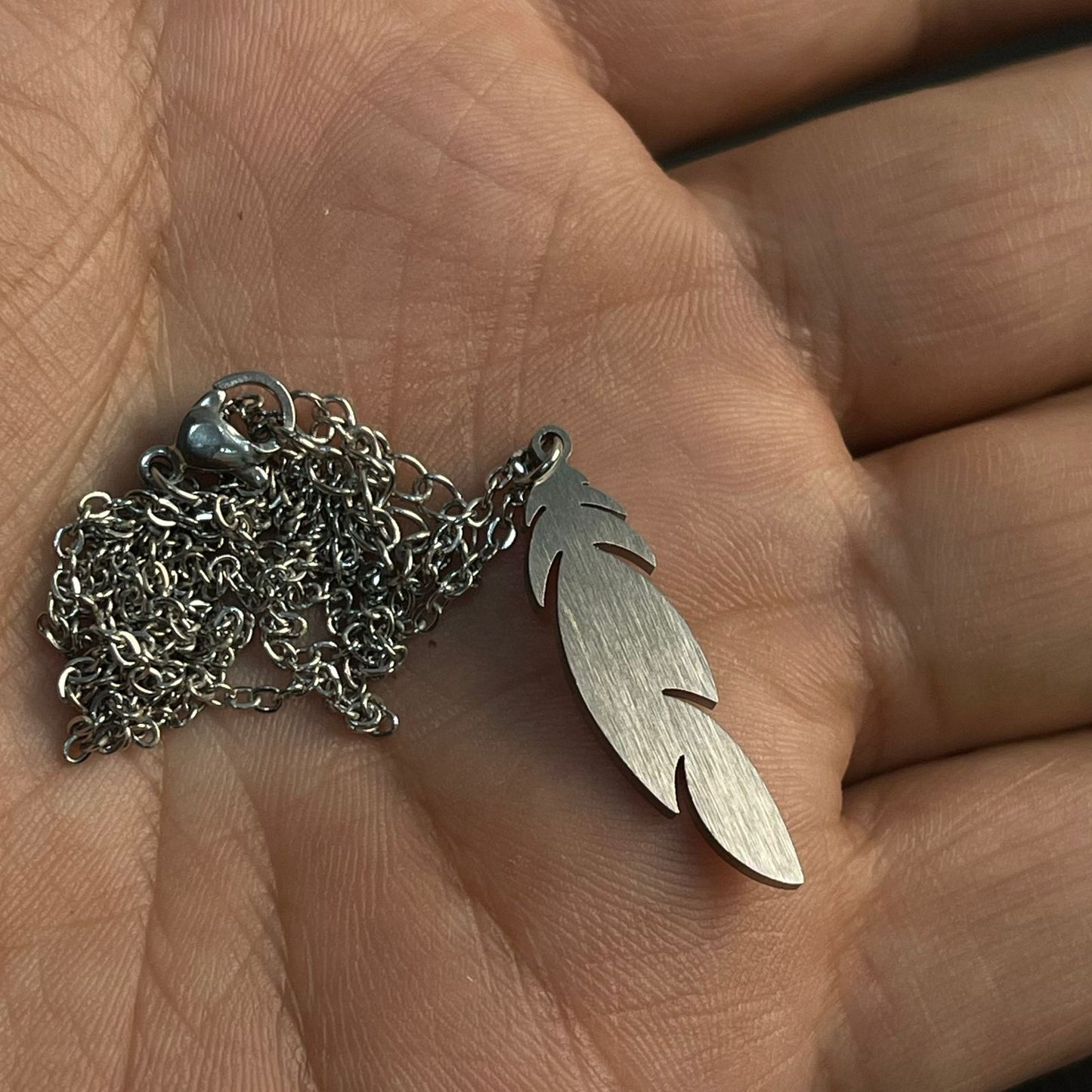Minimal Feather Pendant For Men/Women