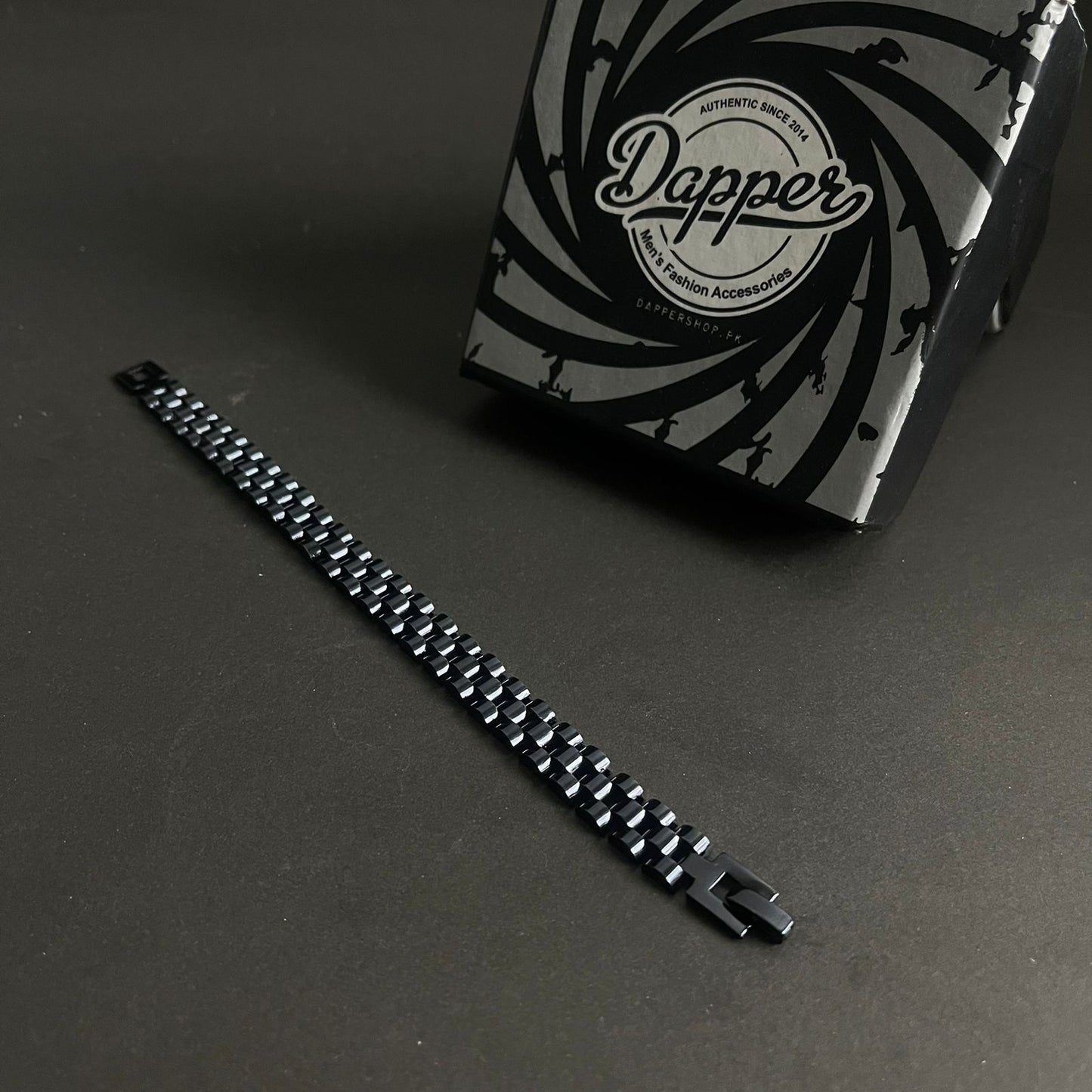 Black Sleek Jubilee Bracelet for Men