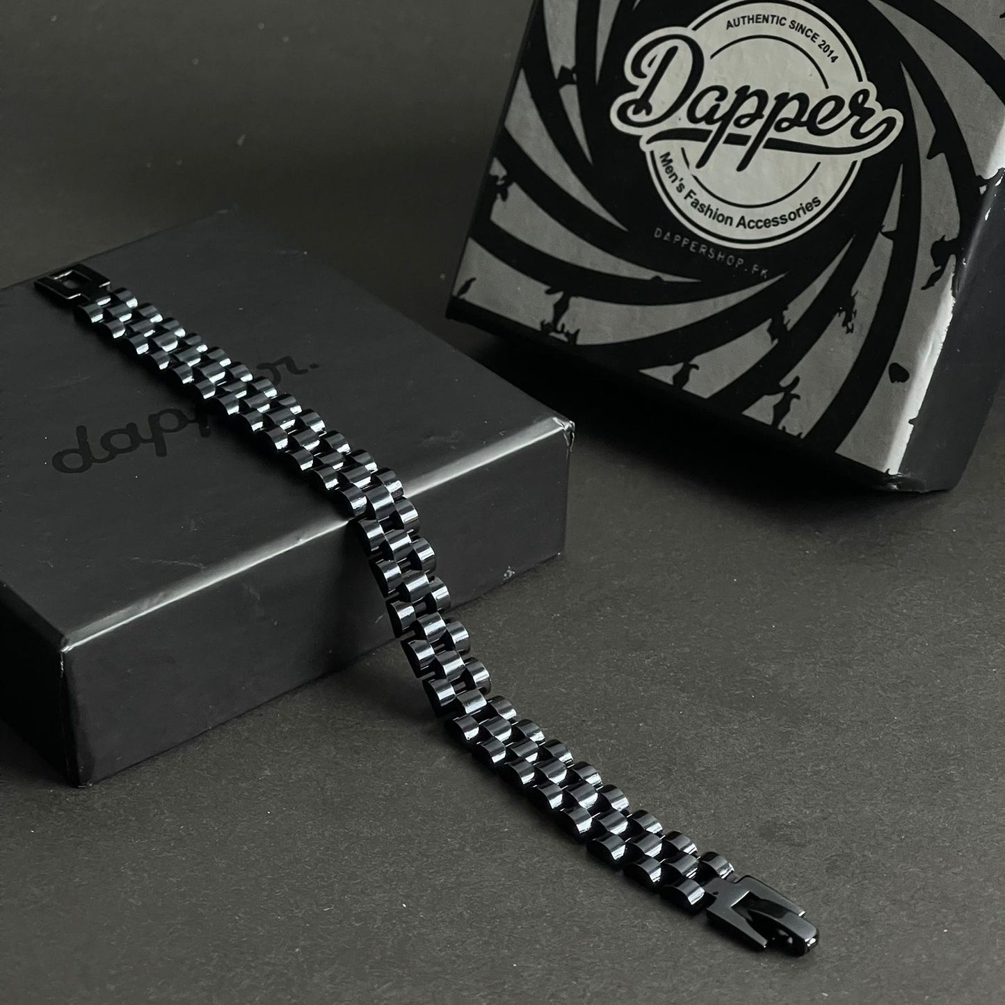 Black Sleek Jubilee Bracelet for Men