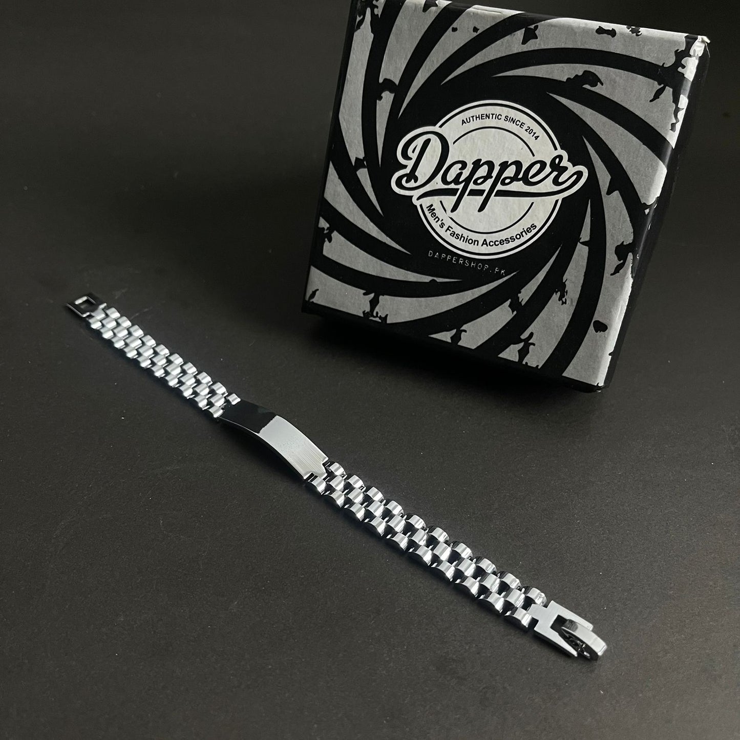 Silver Stainless Steel Jubilee Bracelet for Men