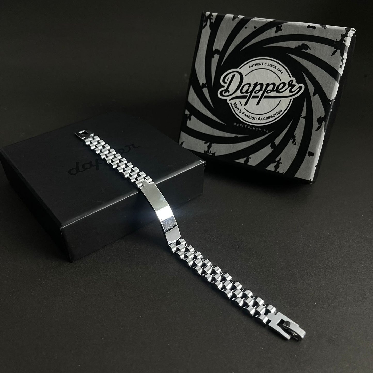 Silver Stainless Steel Jubilee Bracelet for Men