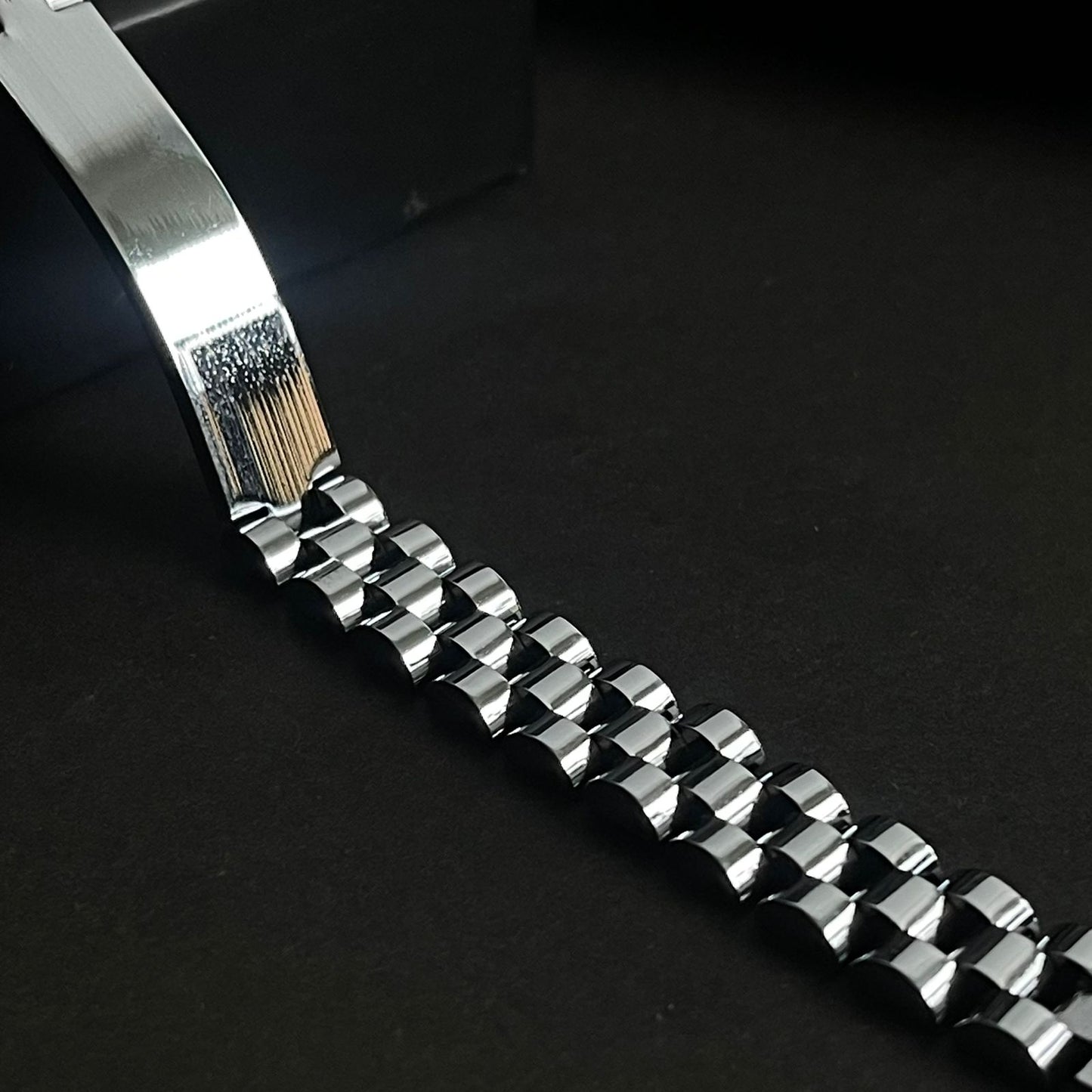 Silver Stainless Steel Jubilee Bracelet for Men
