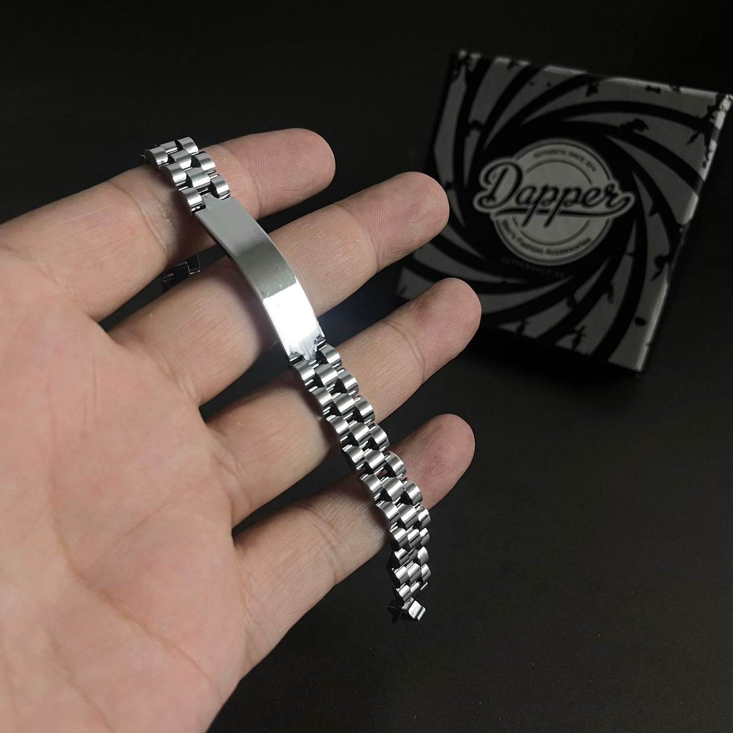 Silver Stainless Steel Jubilee Bracelet for Men